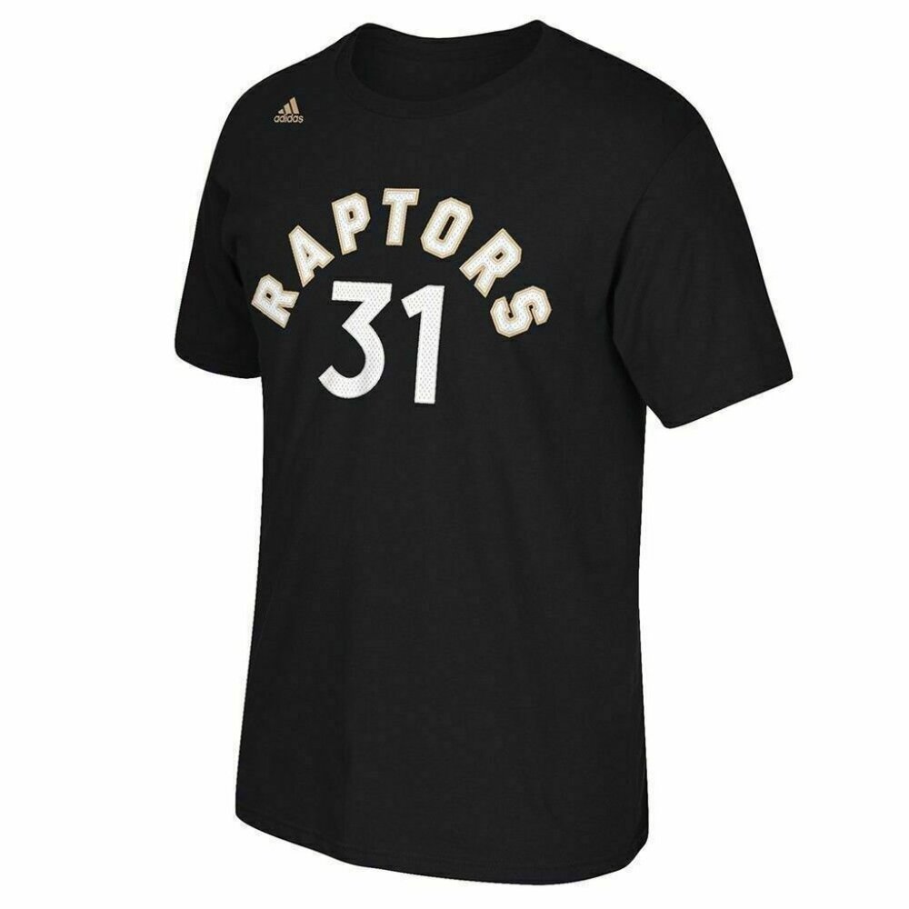 🔥RARE Toronto Raptors NBA PLAYER #31 ROSS Men ADIDAS Black Tee BIG SIZE 2X NWT